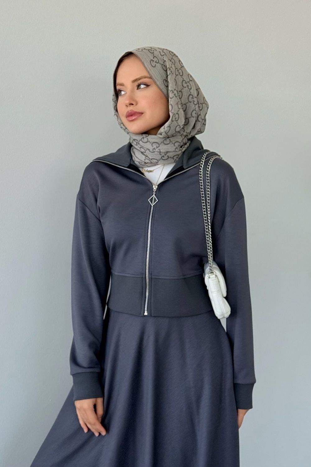 Moda Ribanalı Takım Füme 20214 