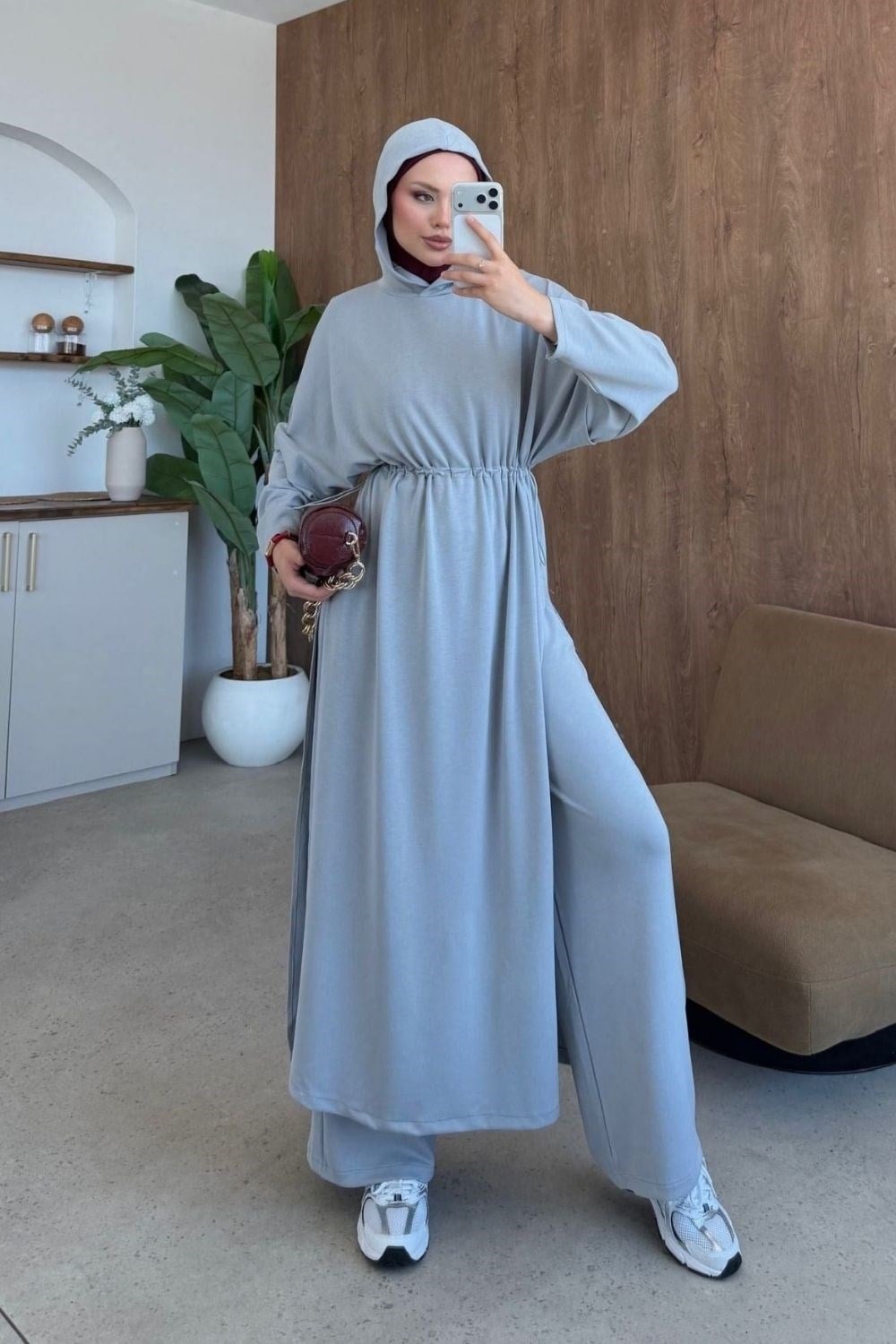 Doha Şardonsuz Takım Gri 20286 