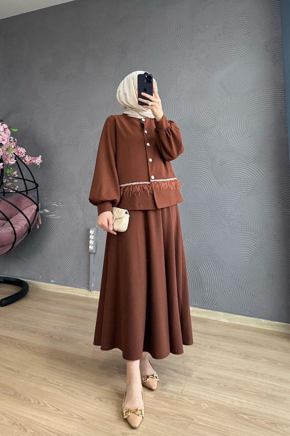 Flora Takım Kahverengi 2036 