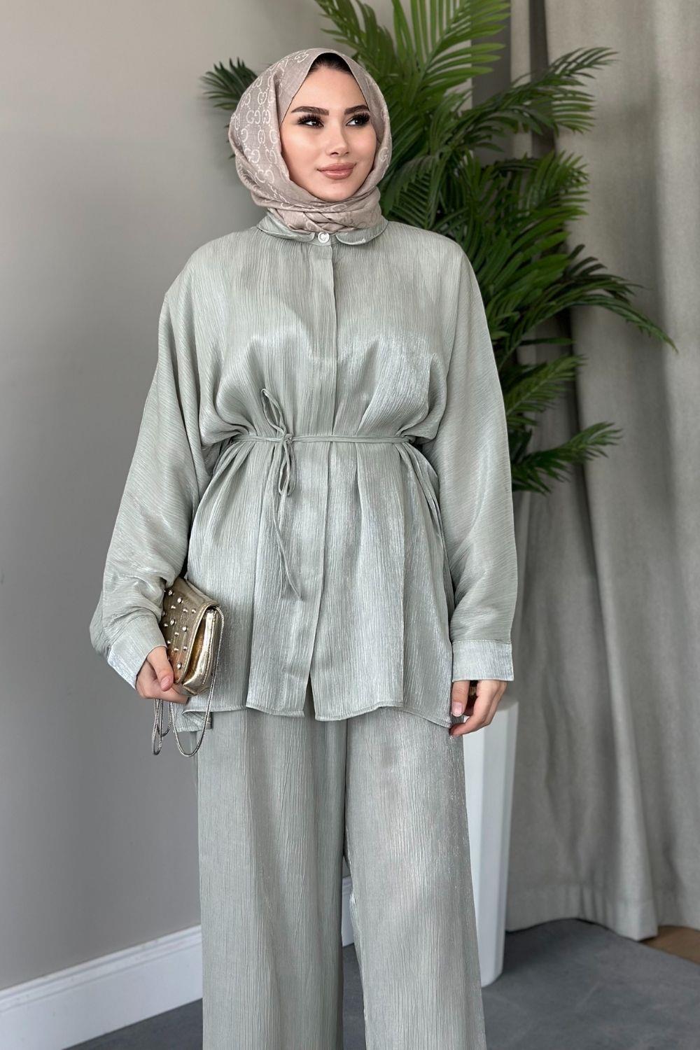 Su Pantolon Takım Mint 20760 