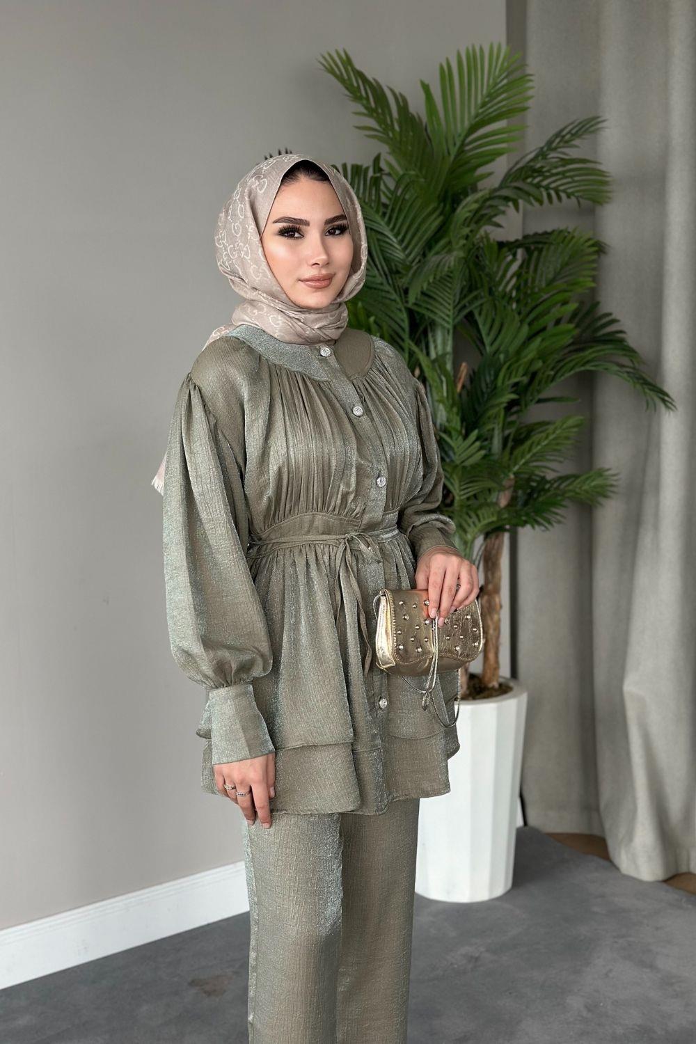 Mia Pantolon Takım Mint 20810 
