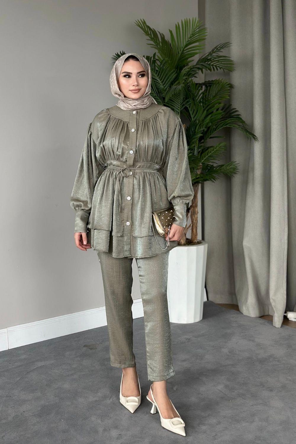 Mia Pantolon Takım Mint 20810 