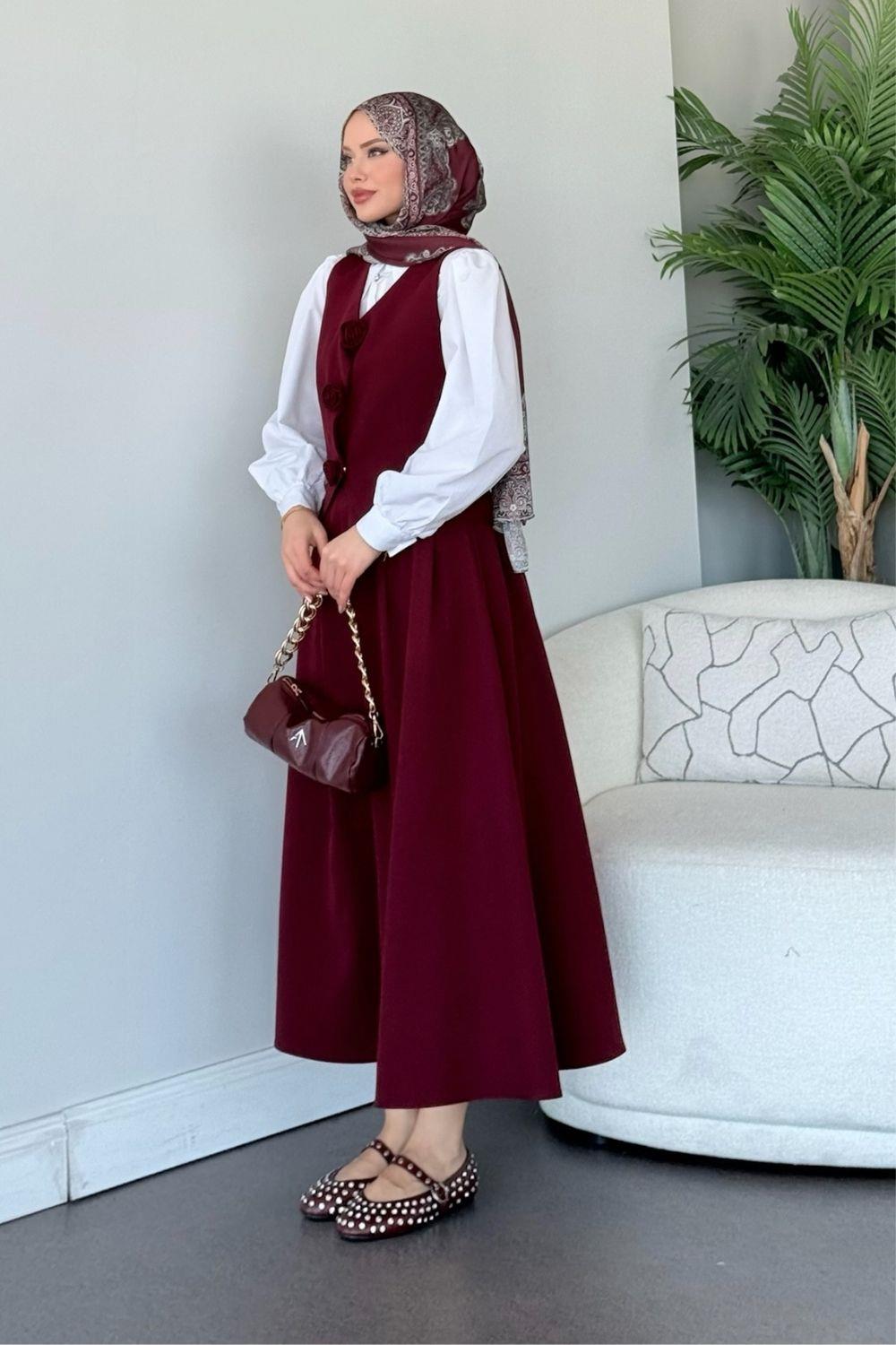 Venedik Etekli Takım Bordo 21100 