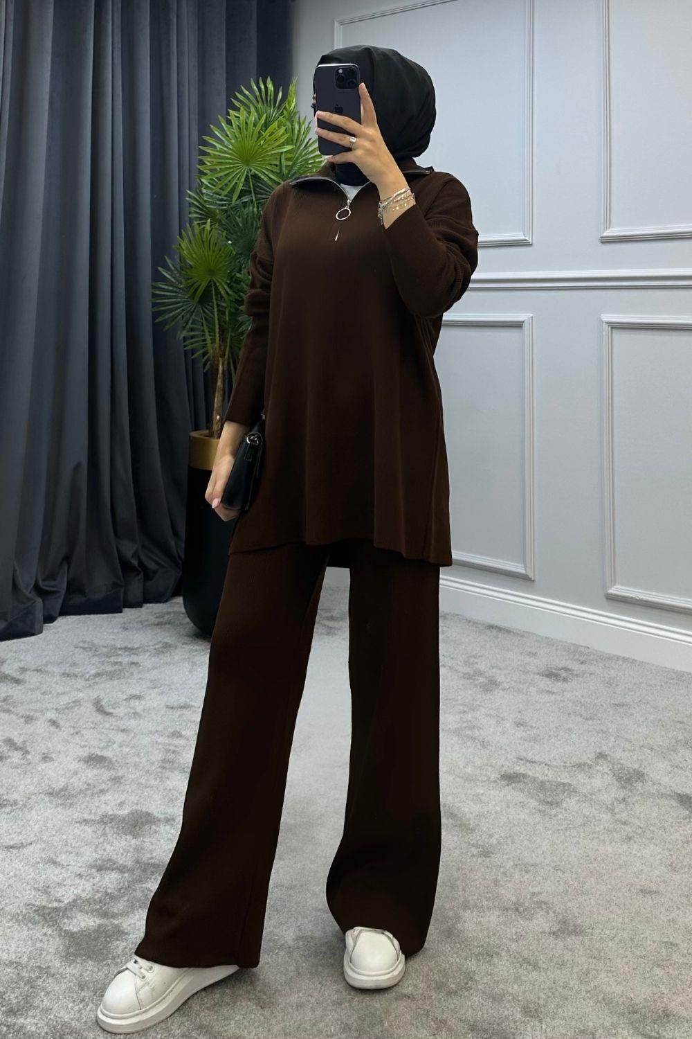 Mabel Triko Takım Kahverengi 2301310 
