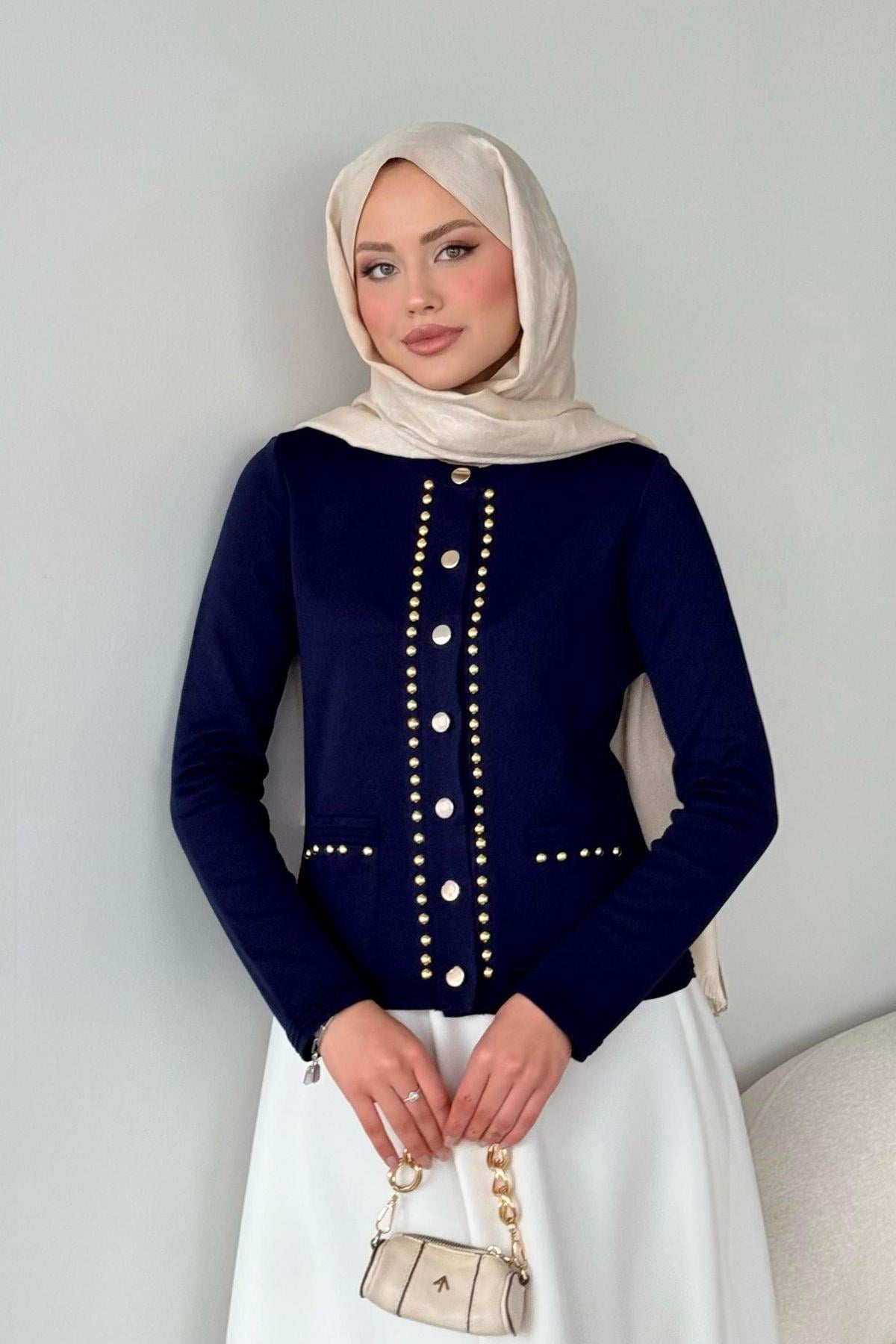 Almira Triko Hırka Lacivert 231350 