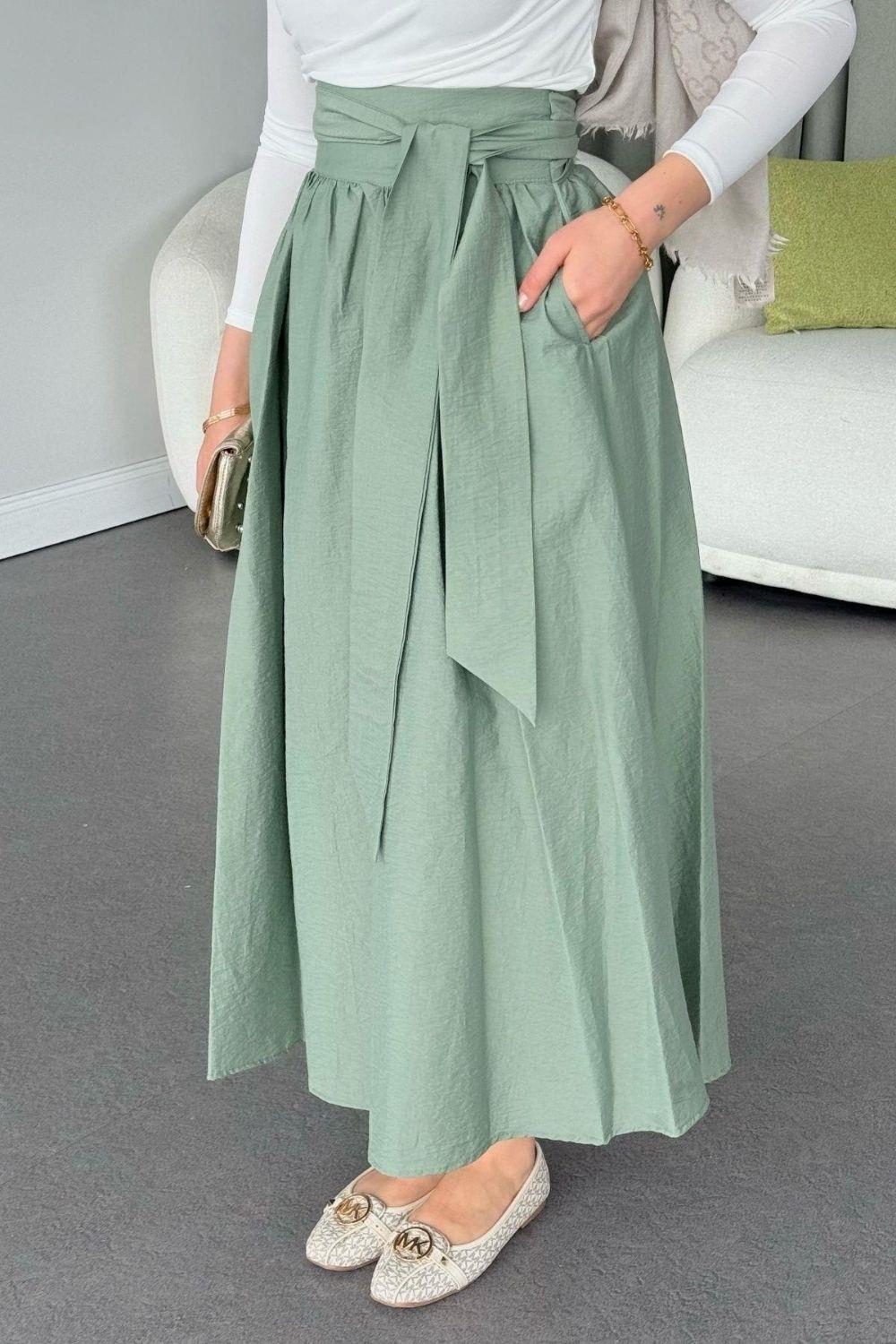 Kurdeleli Etek Mint 2421 