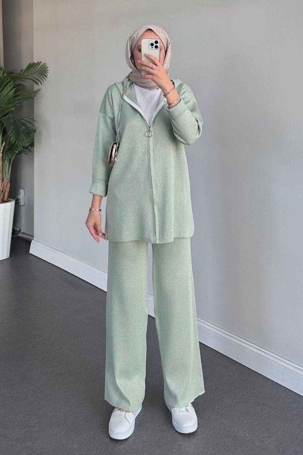 Patara Simli Triko Takım Mint 24600 