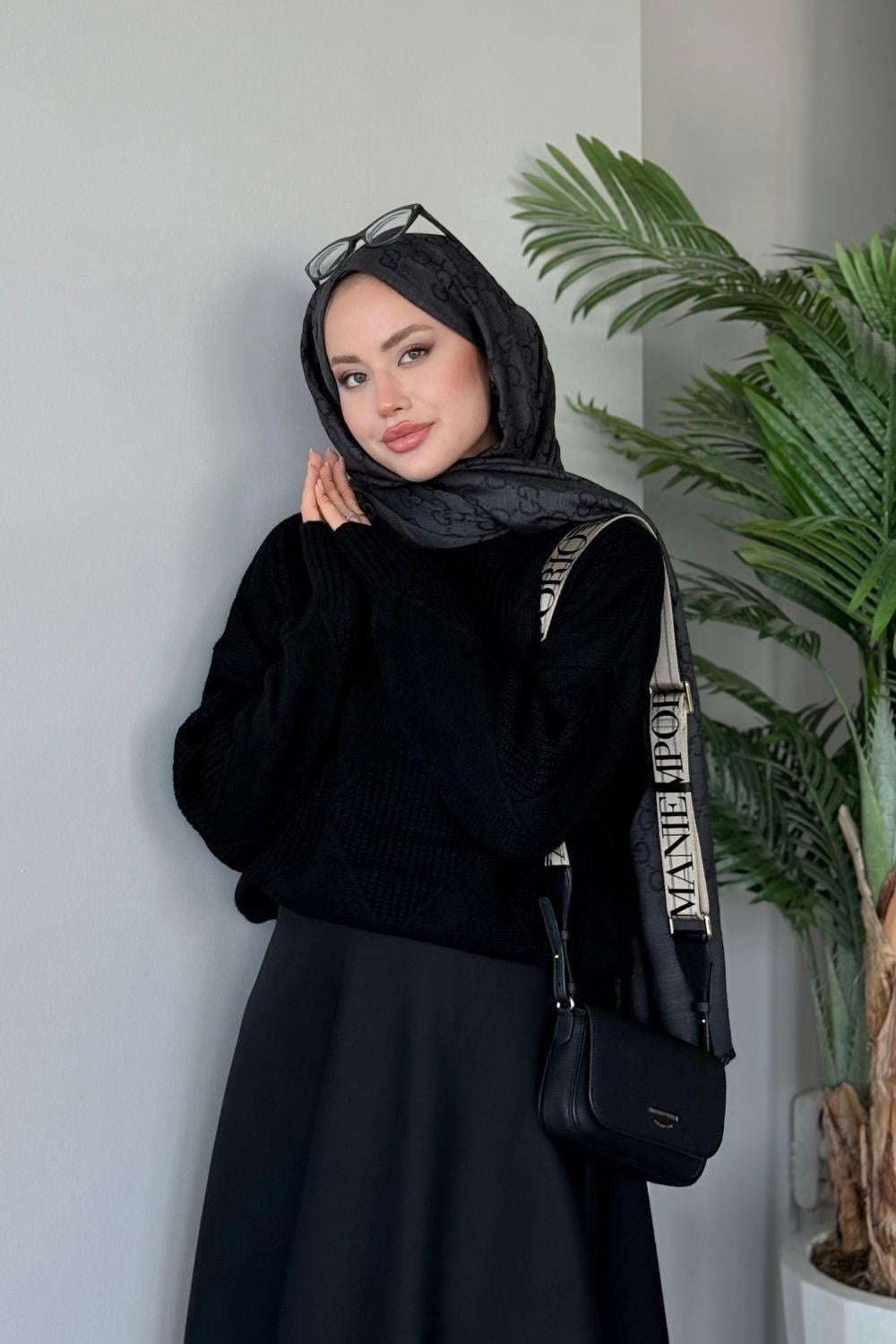 Pelin Kazak Siyah 24663 
