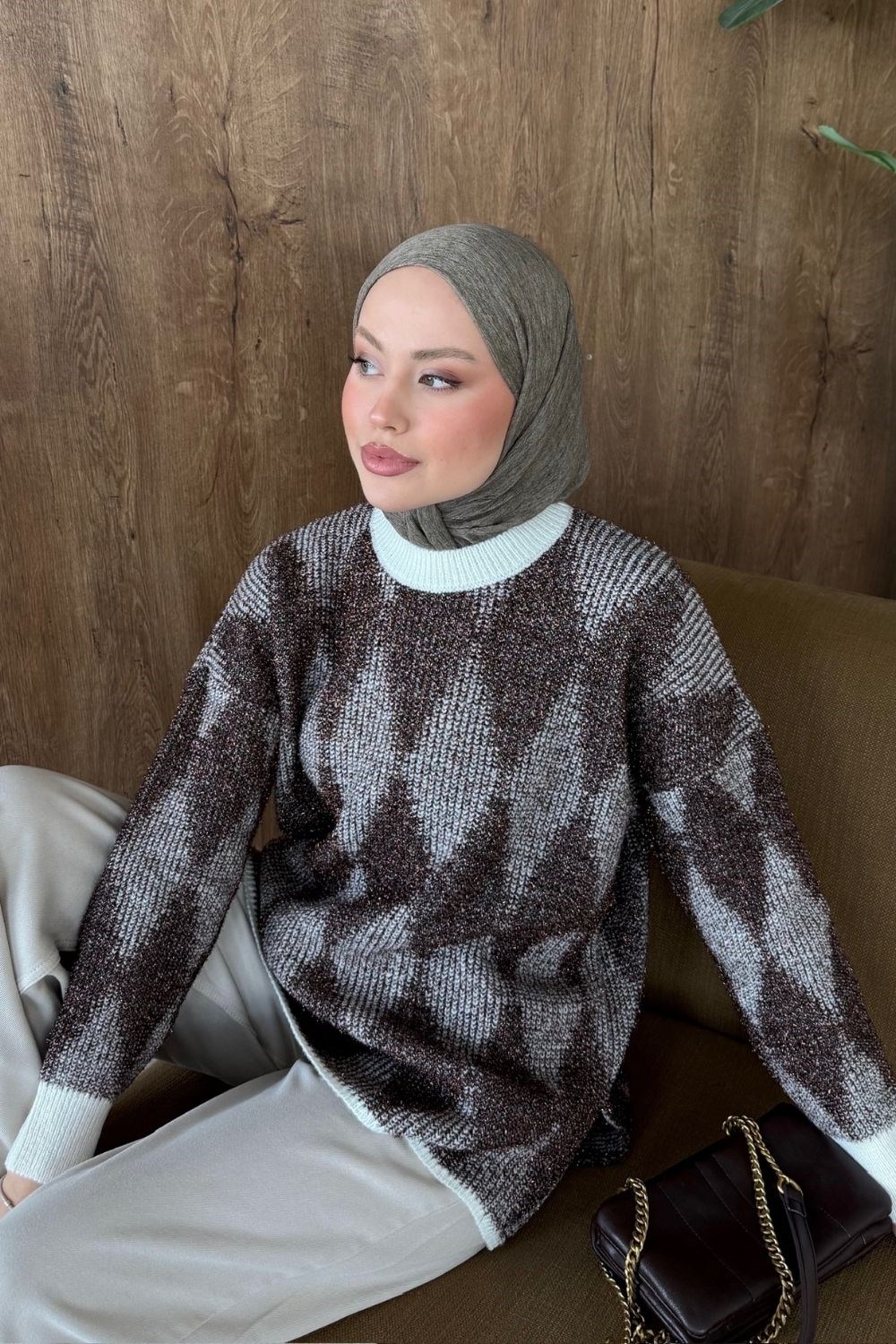 Minerva Sim Sakal Tunik Kahverengi 25930 