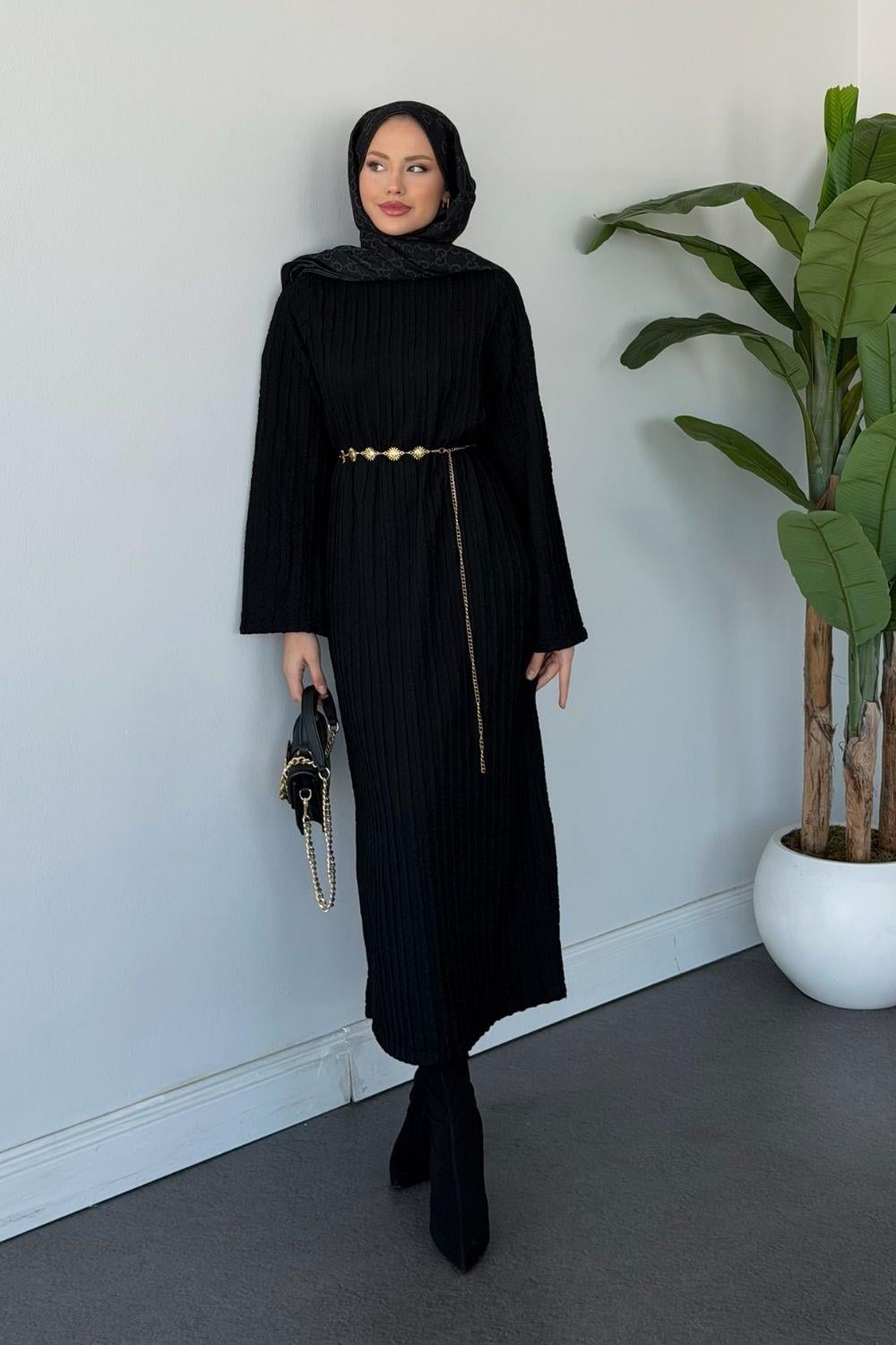 Rekor Elbise Siyah 30200 