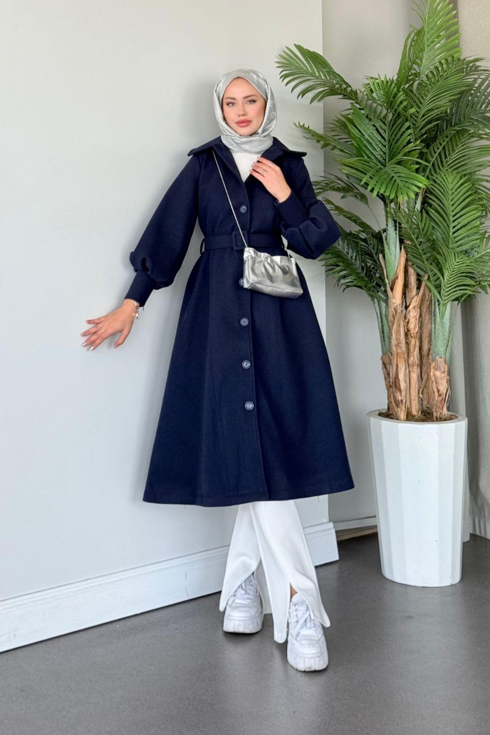 Yıldız Kaşe Kaban Lacivert 3067 