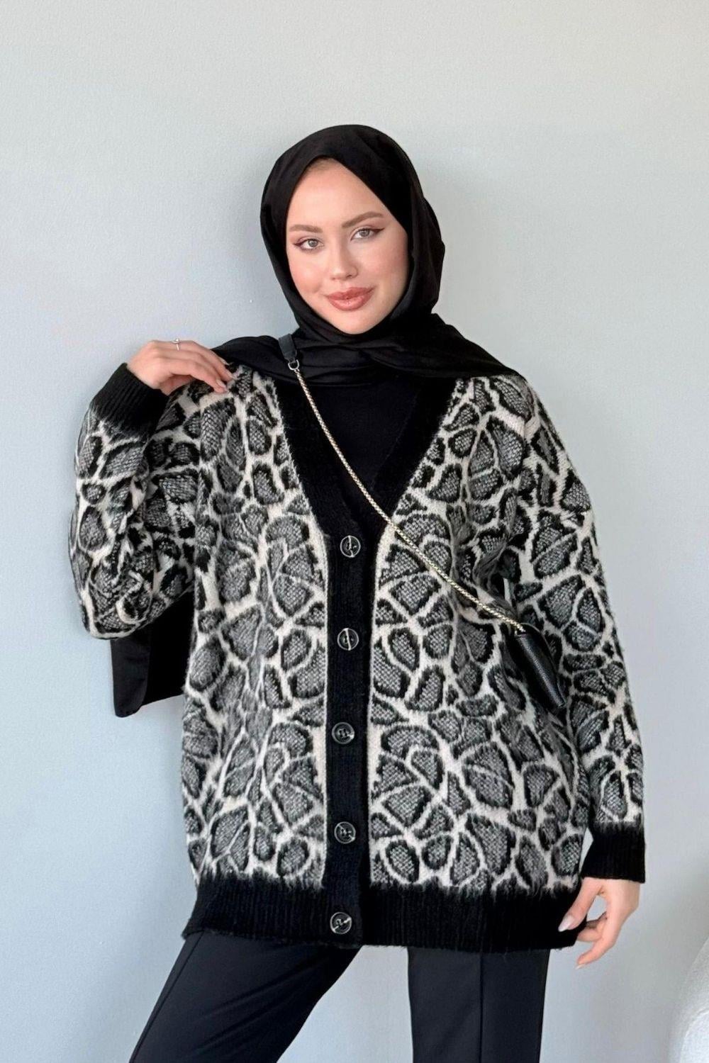 Tedra Hırka Siyah 3652 