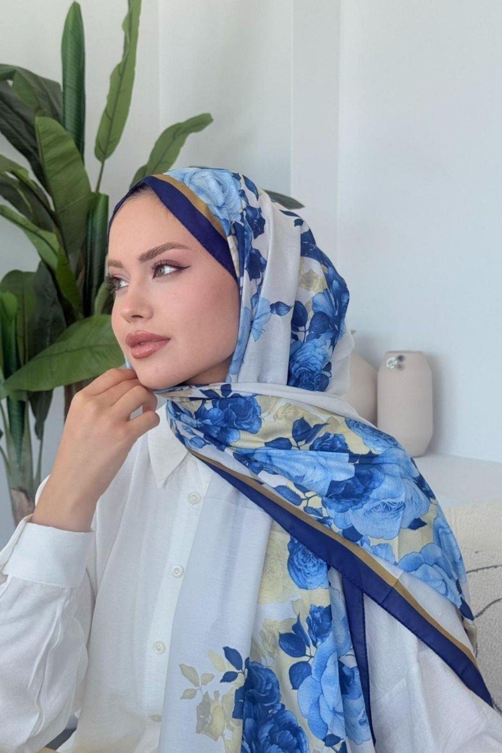 Aqua Soft Şal Lacivert 4040 