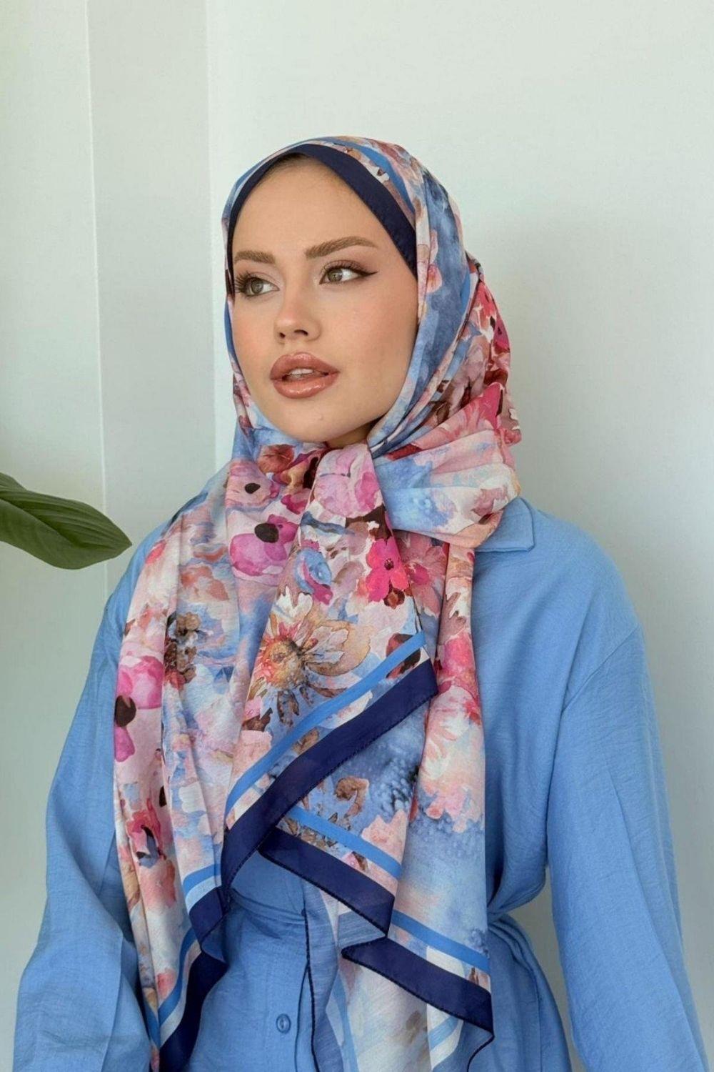 Flov Soft Şal Lacivert 4043 