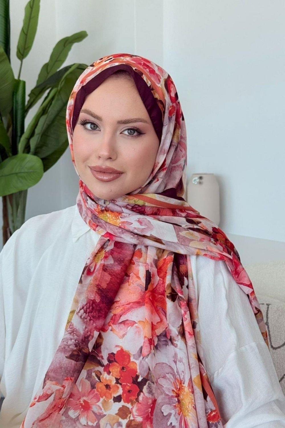 Flov Soft Şal Mürdüm 4043 