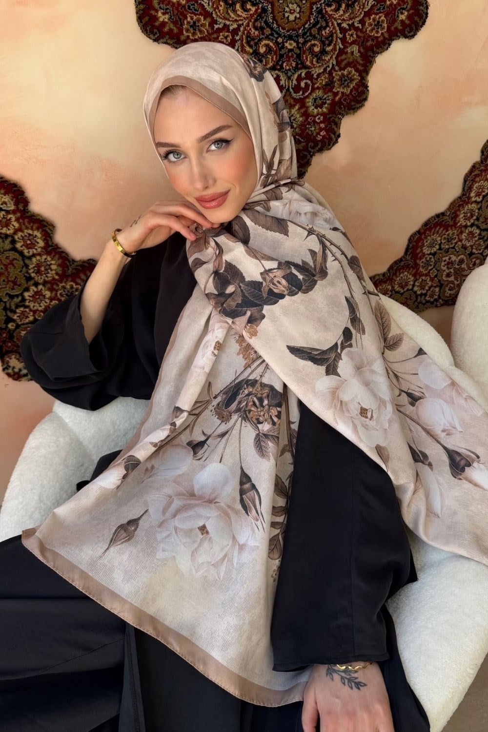 Frezya Soft Şal Bej 4073 