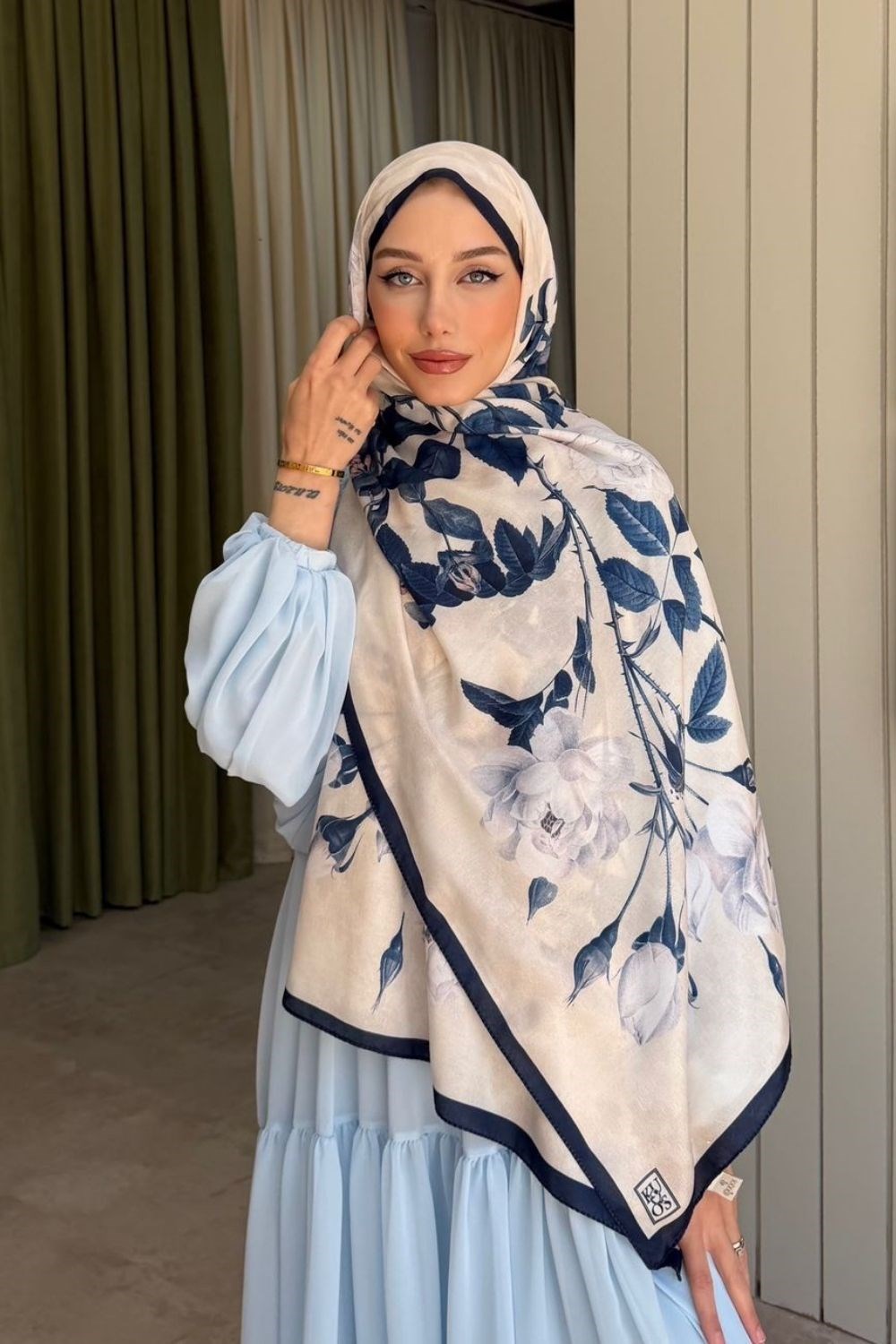 Frezya Soft Şal Lacivert 4073 