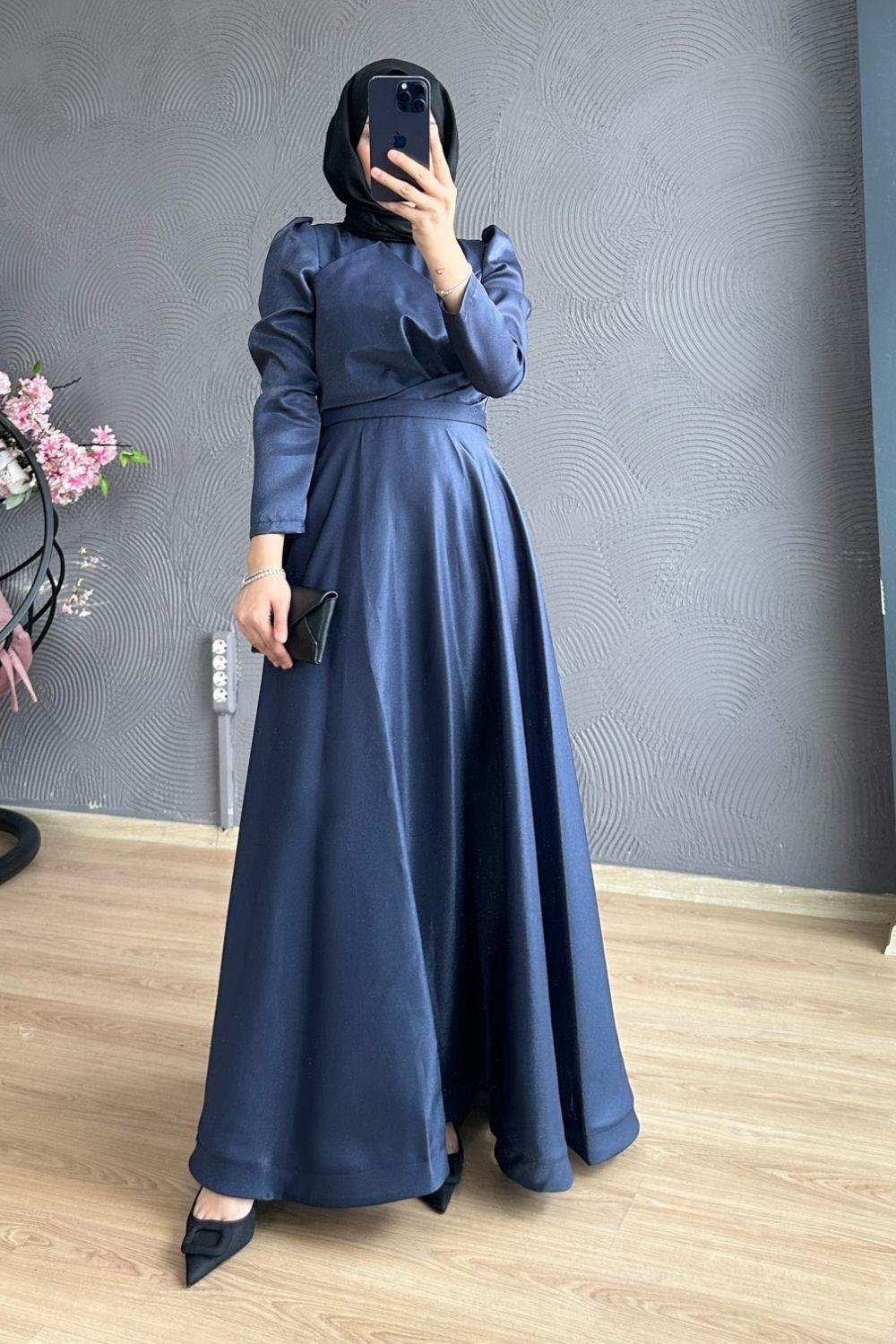 Önü Çapraz Abiye Lacivert 4331 