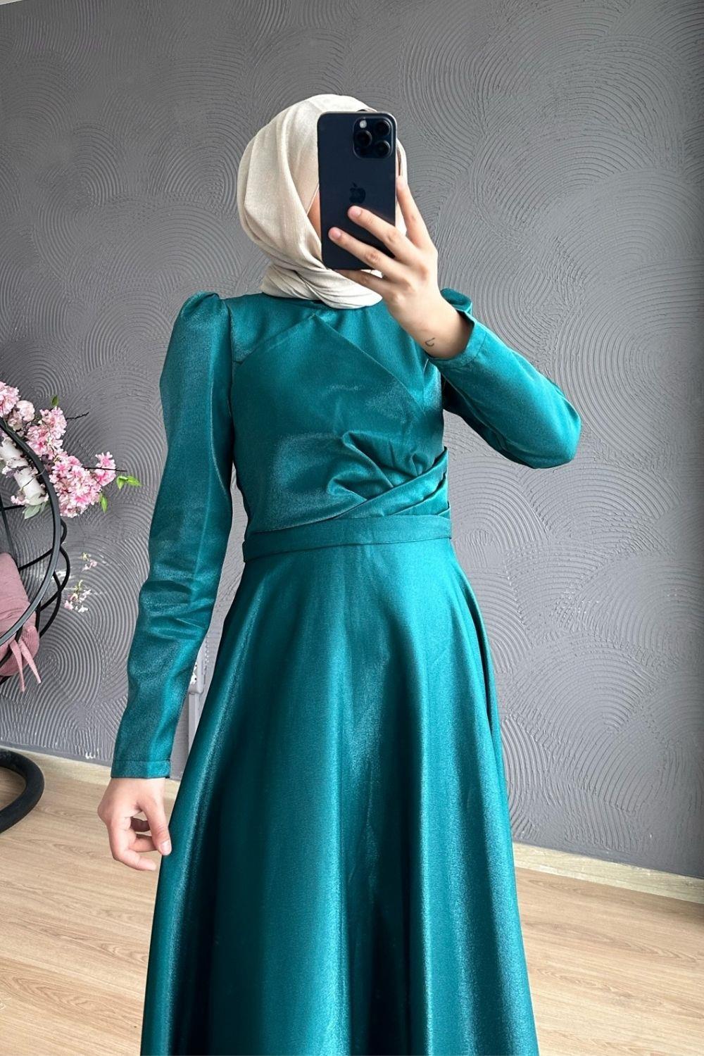 Önü Çapraz Abiye Zümrüt 4331 