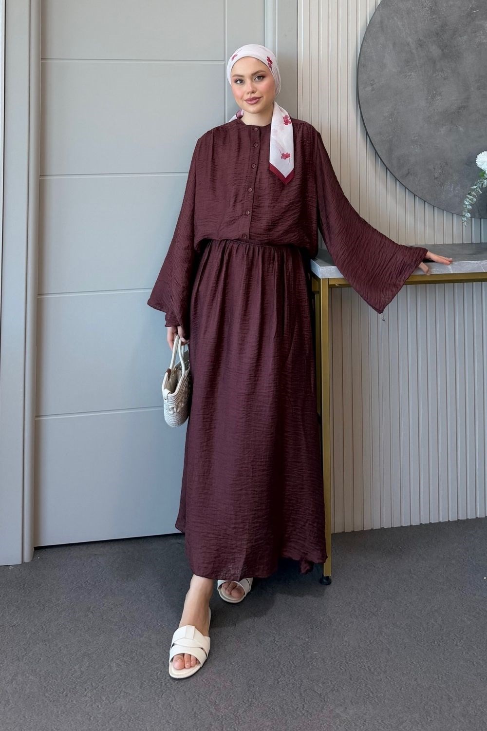 Verona Etekli Takım Bordo 44950 