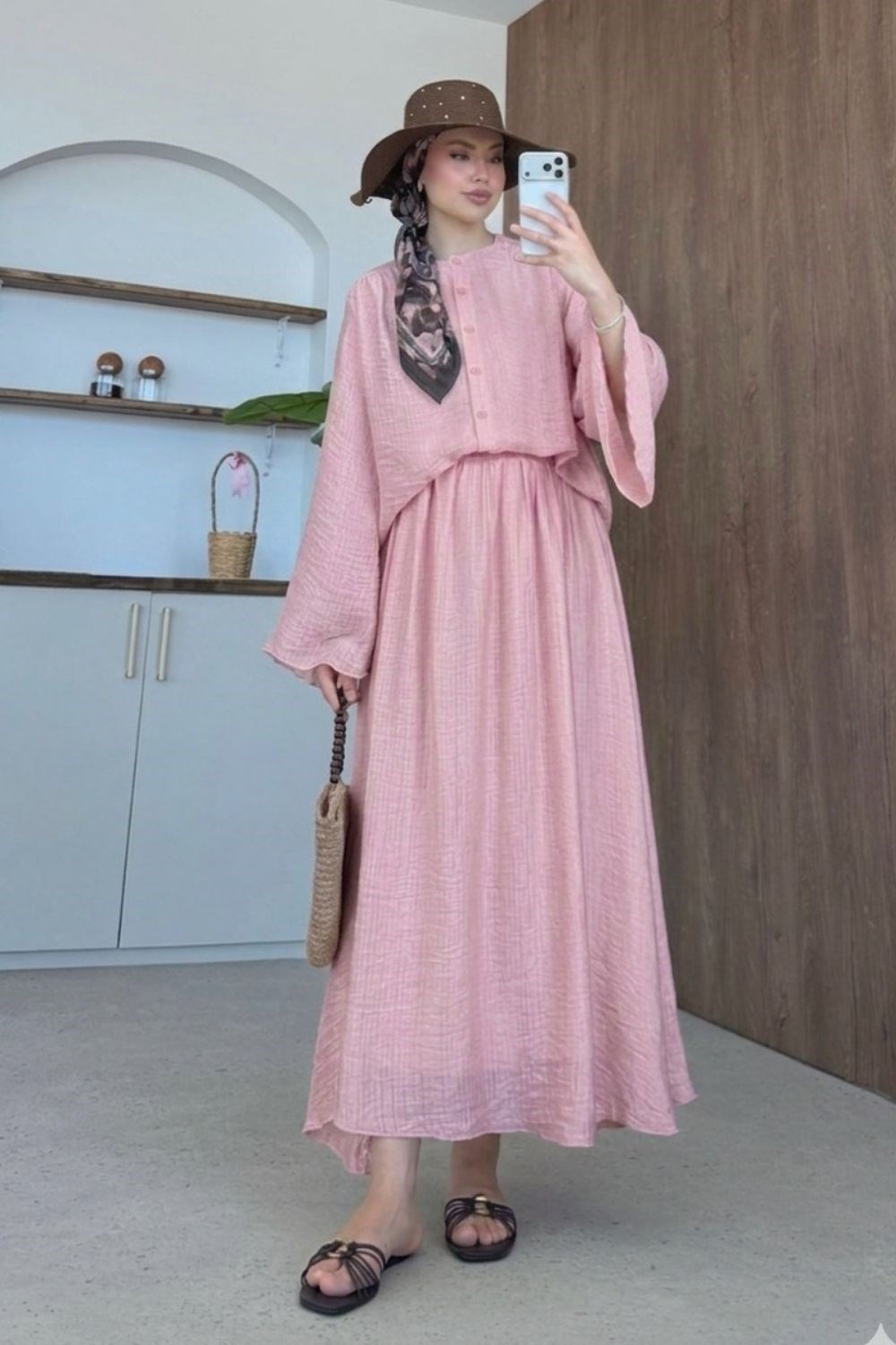 Verona Etekli Takım Pembe 44950 
