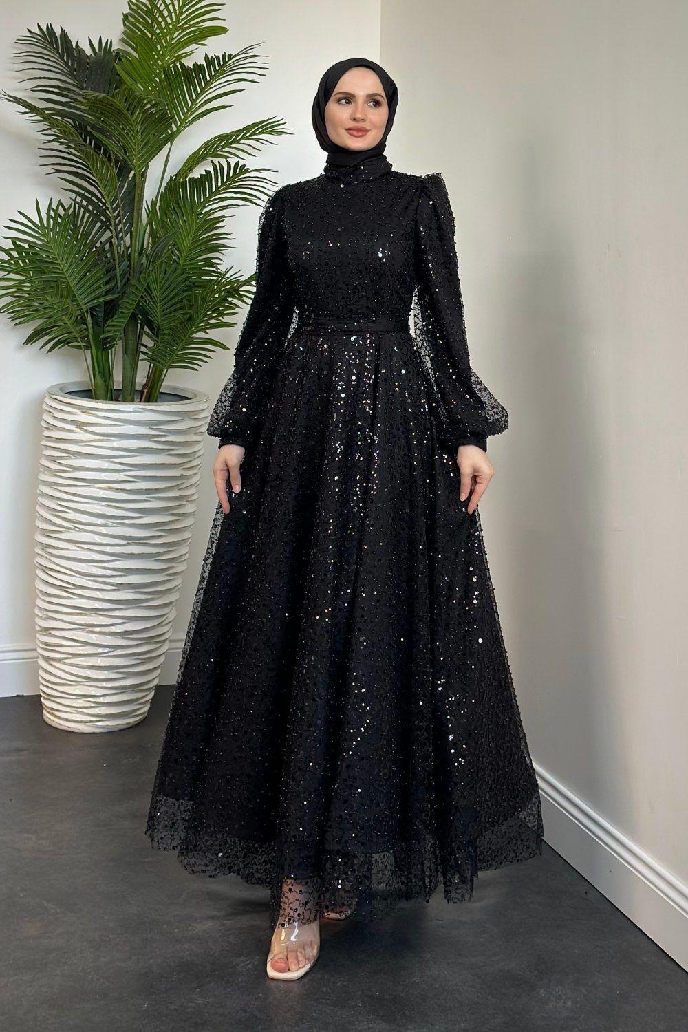 Lowel Abiye Siyah 4533 