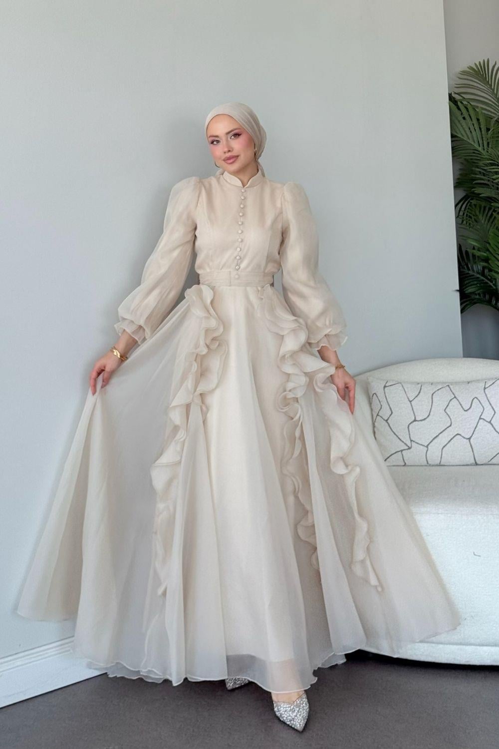 Samira Janjan Abiye Ekru 4683 