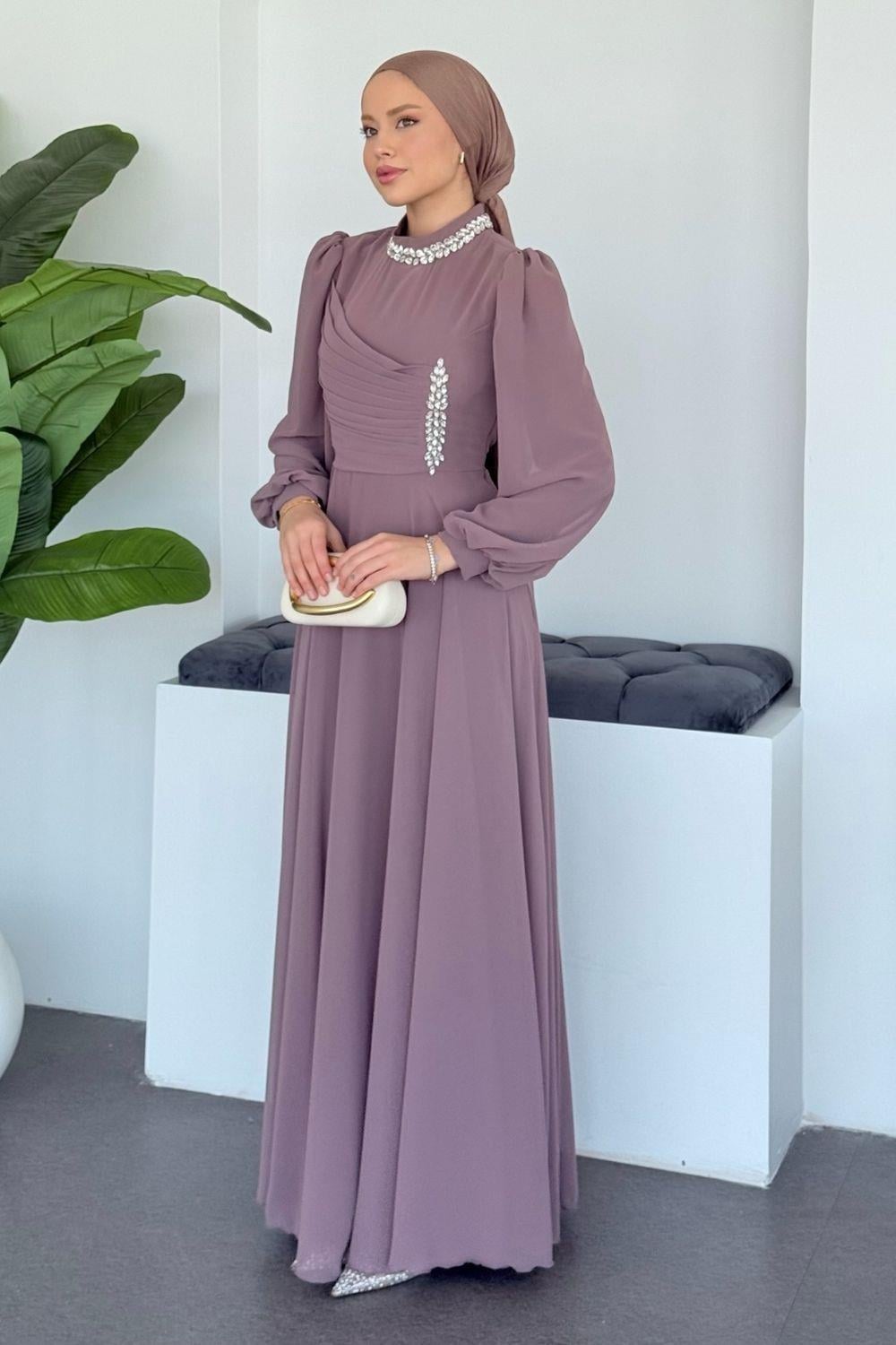Başak Şifon Abiye Vizon 47490 