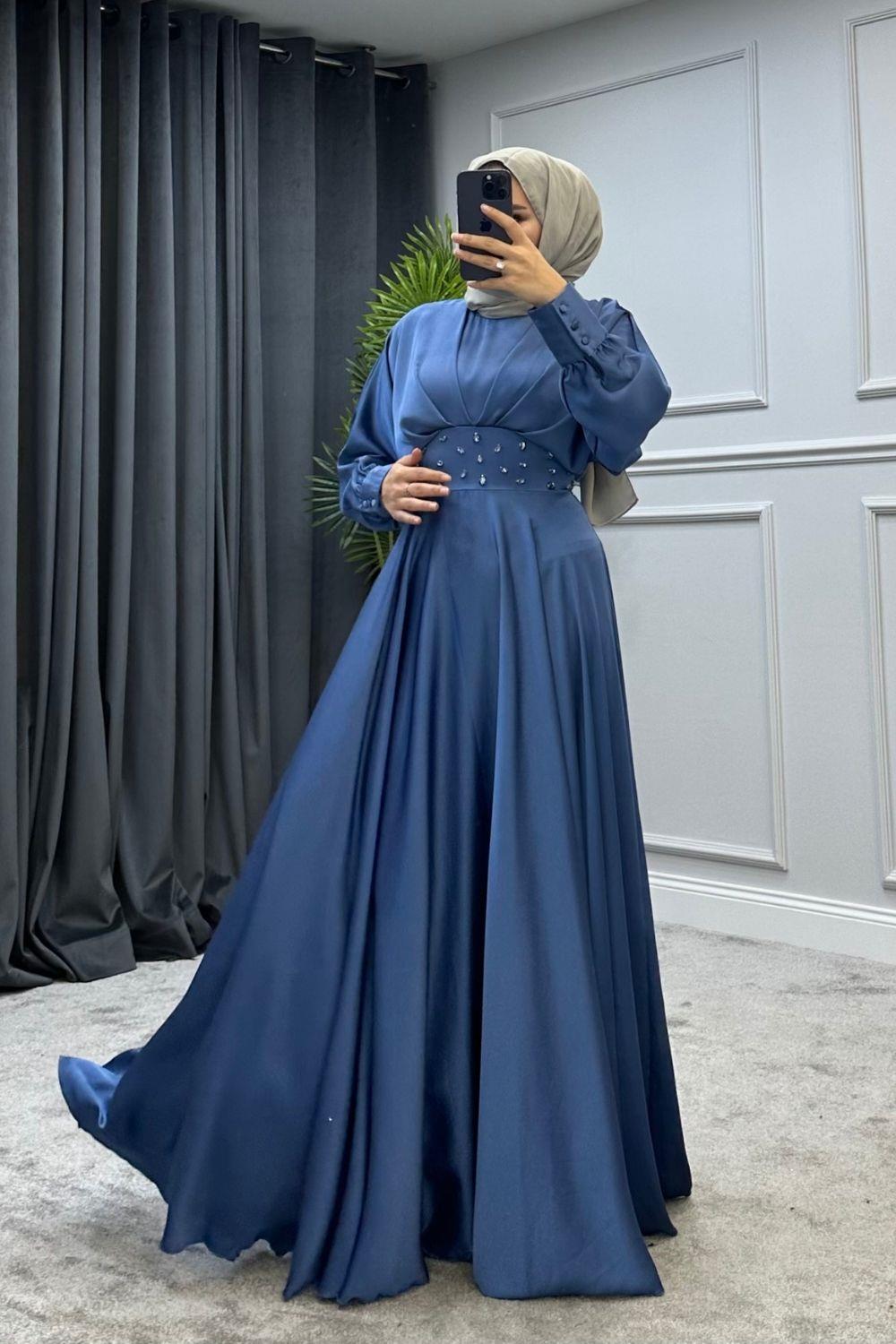Yasemin Abiye İndigo 4865 
