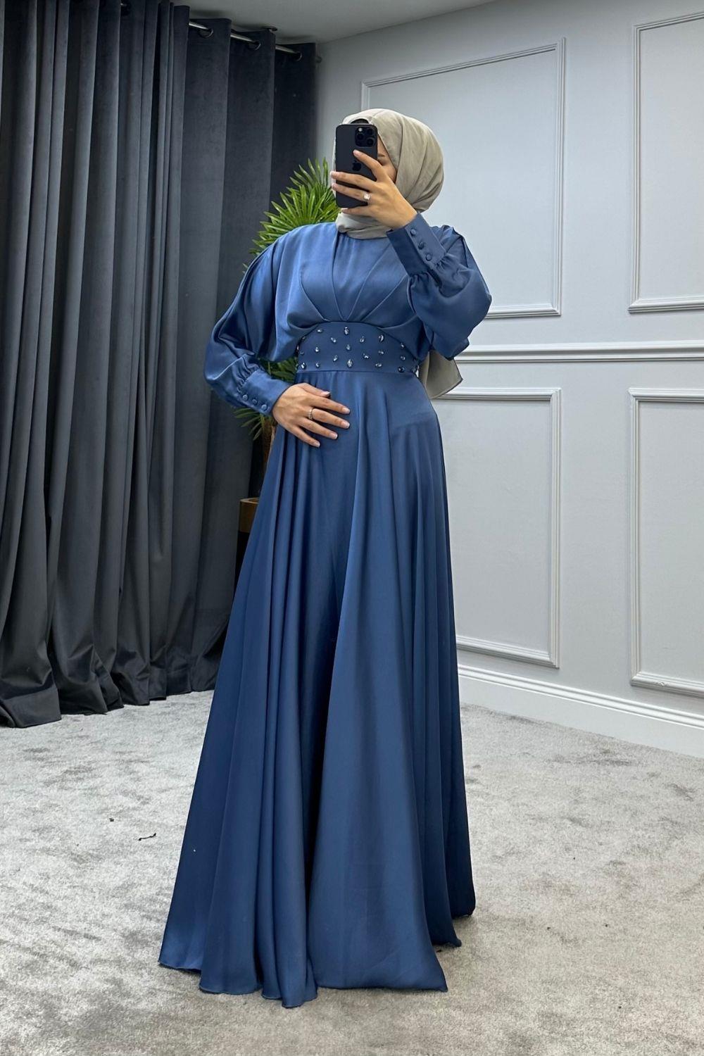 Yasemin Abiye İndigo 4865 