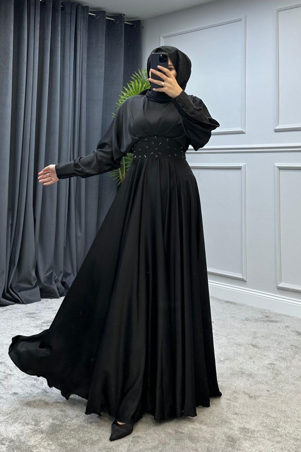 Yasemin Abiye Siyah 4865 