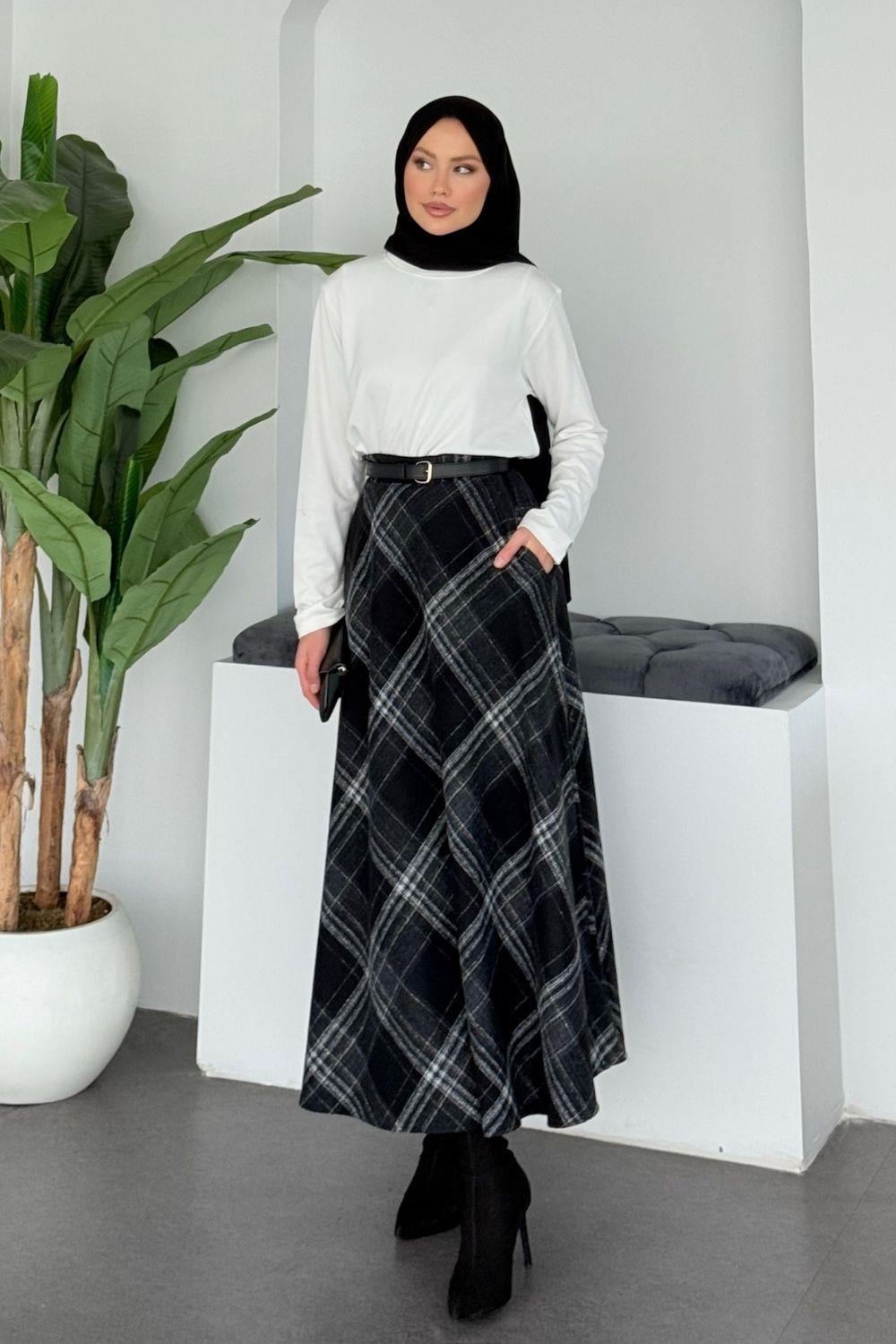 İdil Etek Siyah 5024 