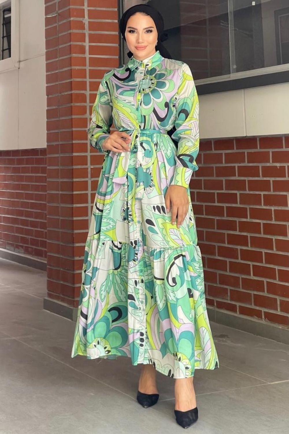 Long Button Trench Coat Stone