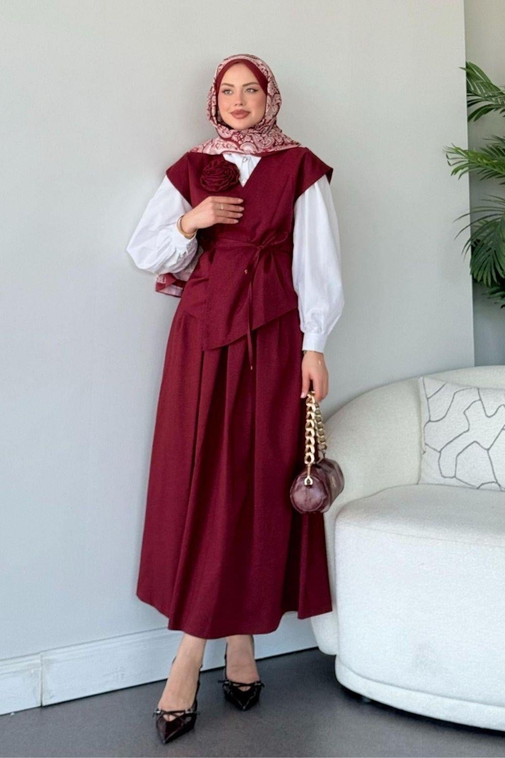 Aygül Takım Bordo 60384 