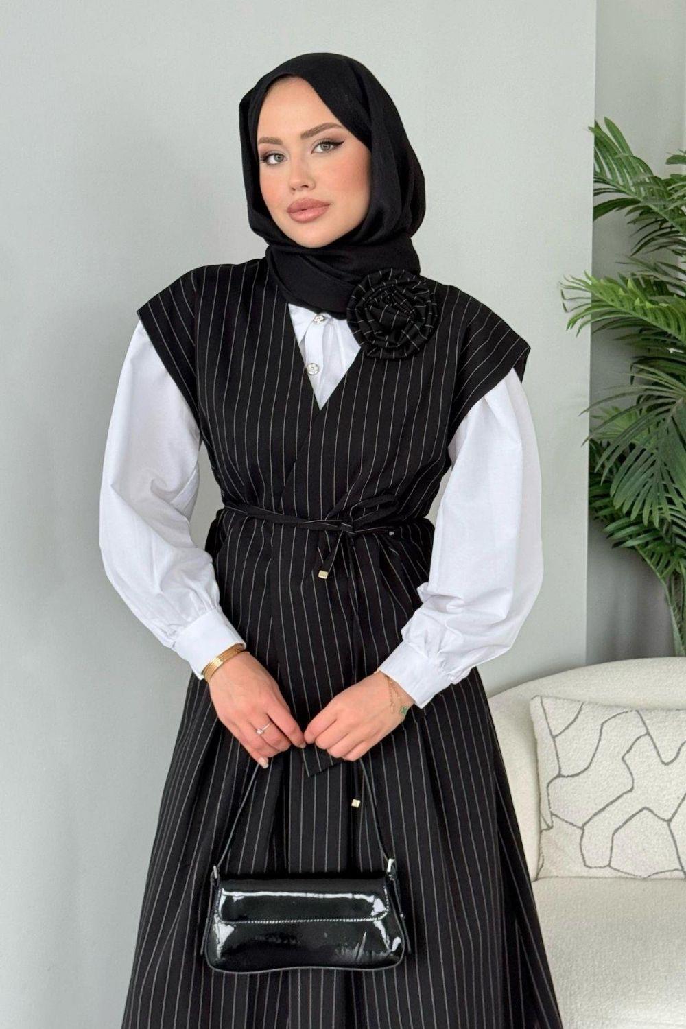 Hicran Etekli Takım Siyah 60391 