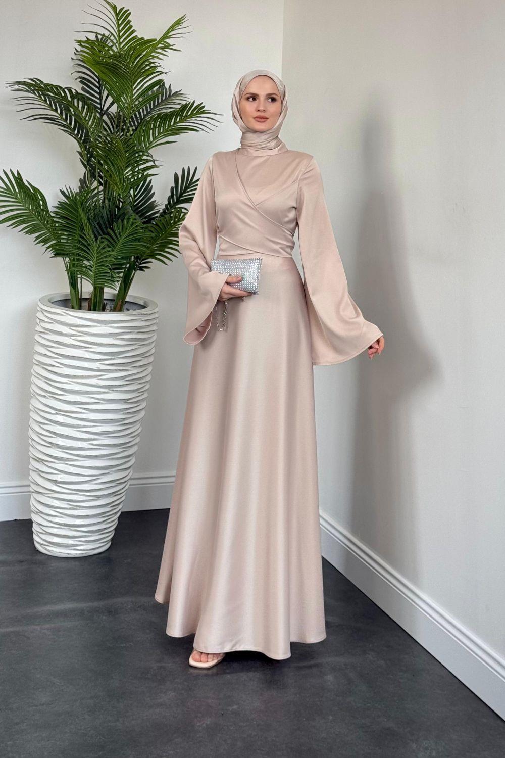 Hacer Abiye Bej 6157 