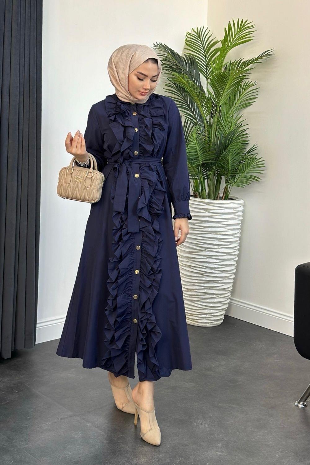 Feray Elbise Lacivert 6978 