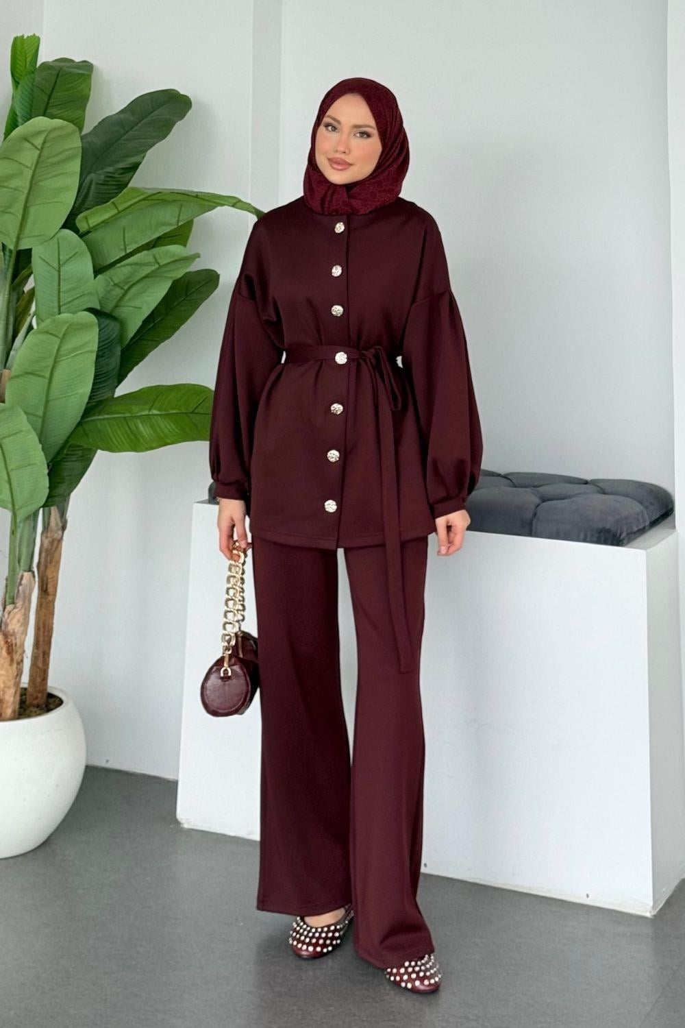 Şüheda Takım Bordo 70152 