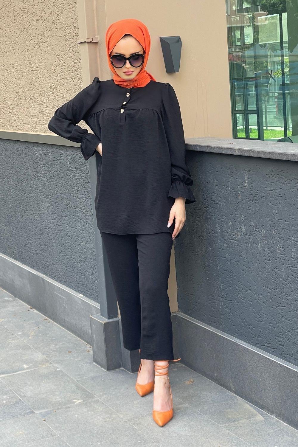 Elissa Takım Siyah 7888 