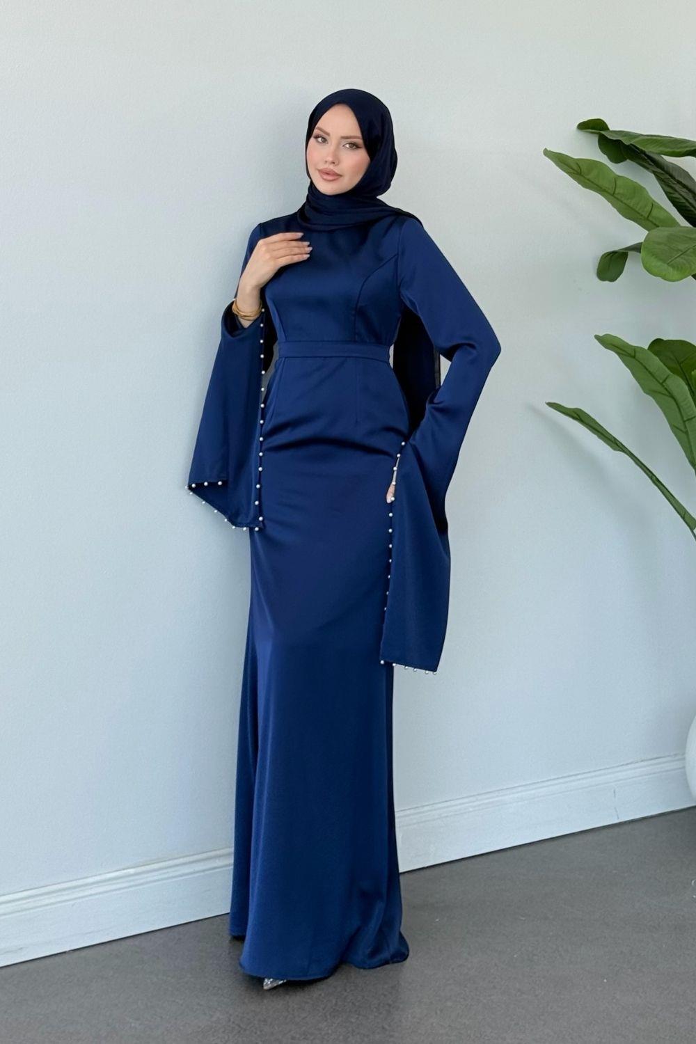 Çilem Abiye Lacivert 7913 