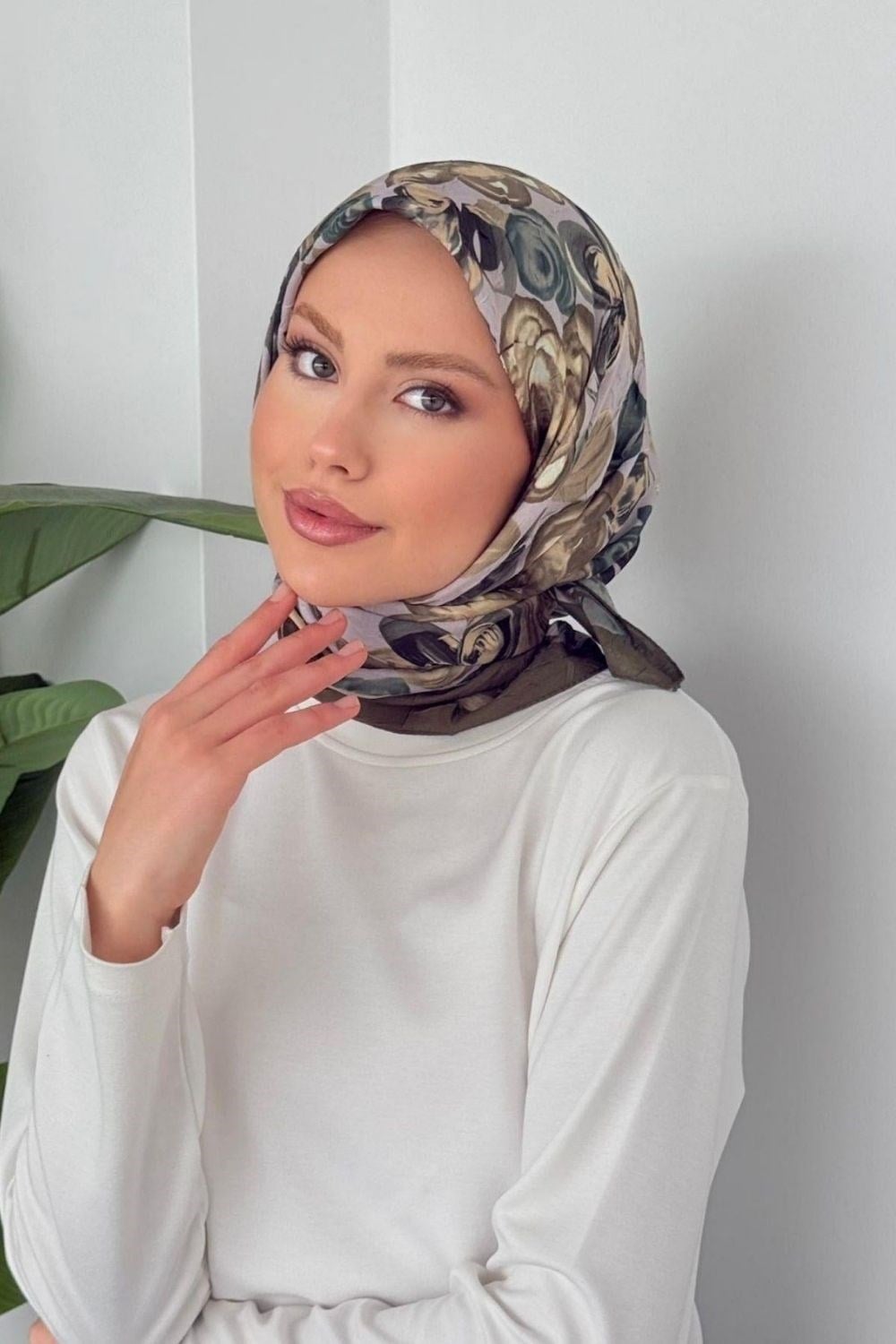 Mira Soft Eşarp Haki 80040 