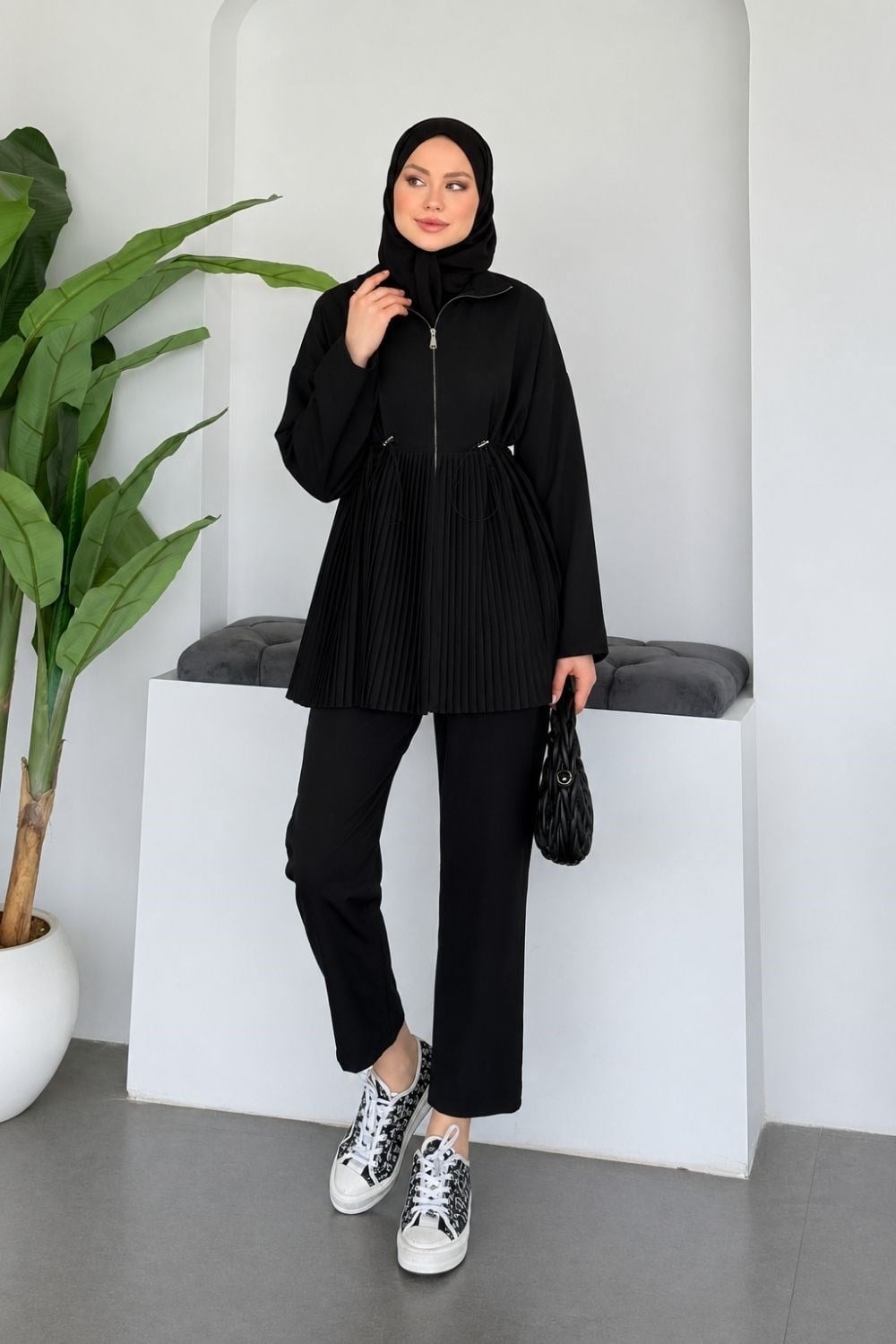 Mabella Piliseli Takım Siyah 8010 