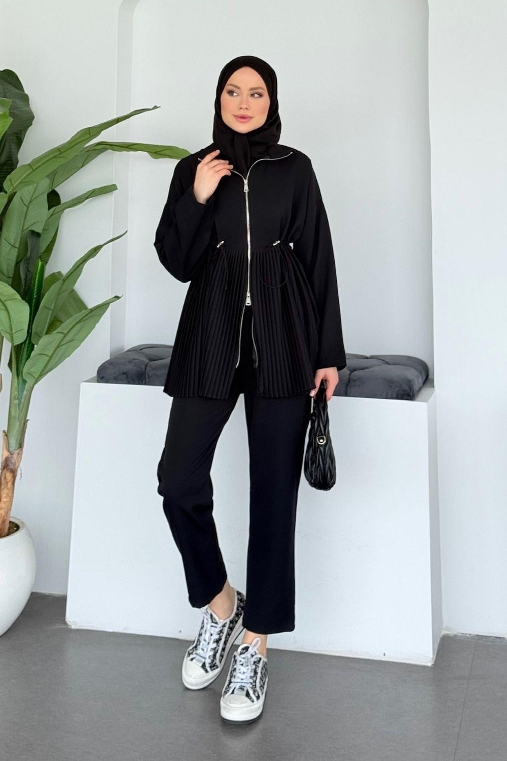 Mabella Piliseli Takım Siyah 8010 