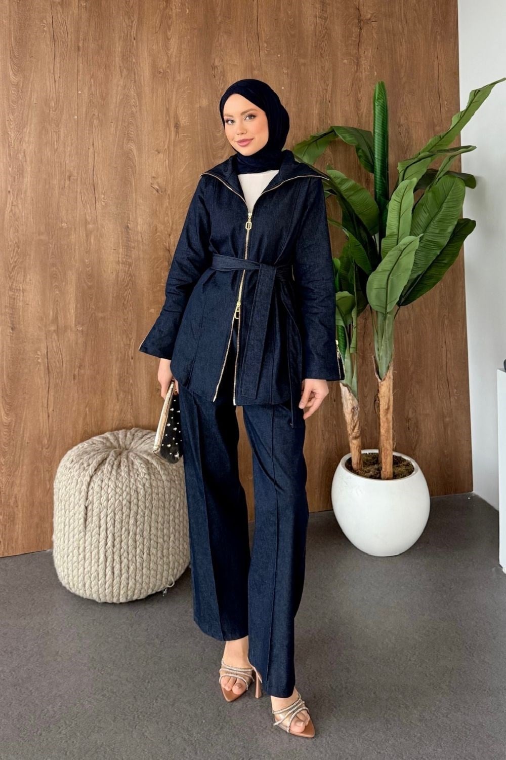 Peny Pantolonlu Kot Takım Lacivert 8024 