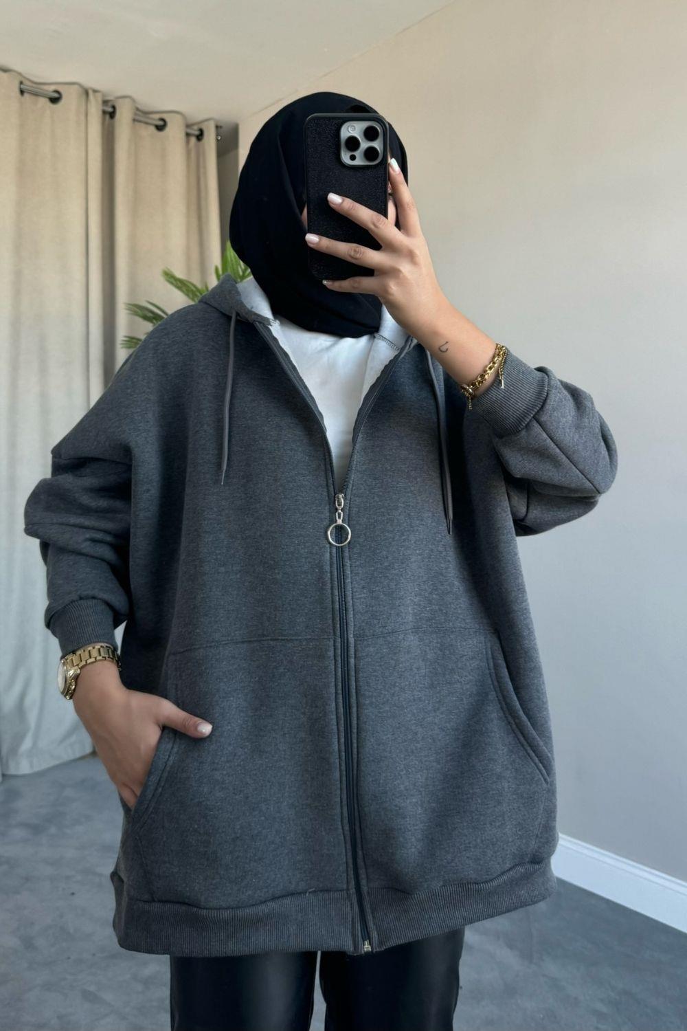 Fashion Sweat Gri 8384 