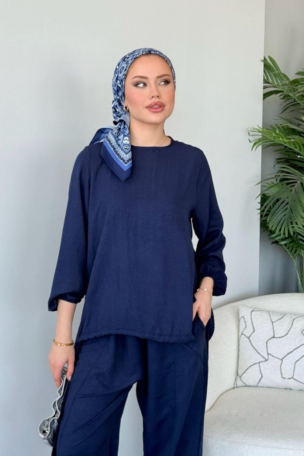 Şalvar Airobin Takım Lacivert 84360 