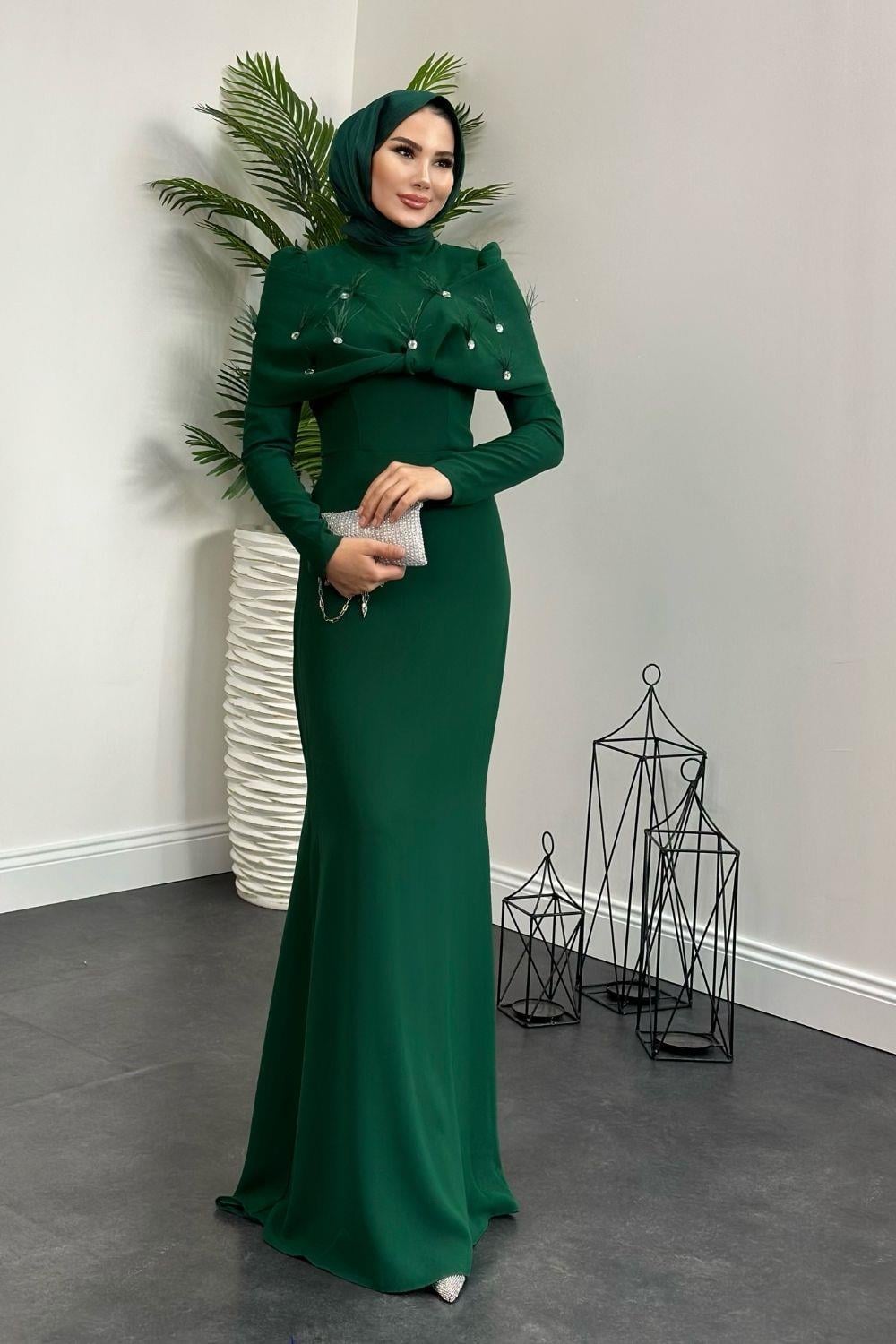 Rapunzel Abiye Zümrüt 8606 