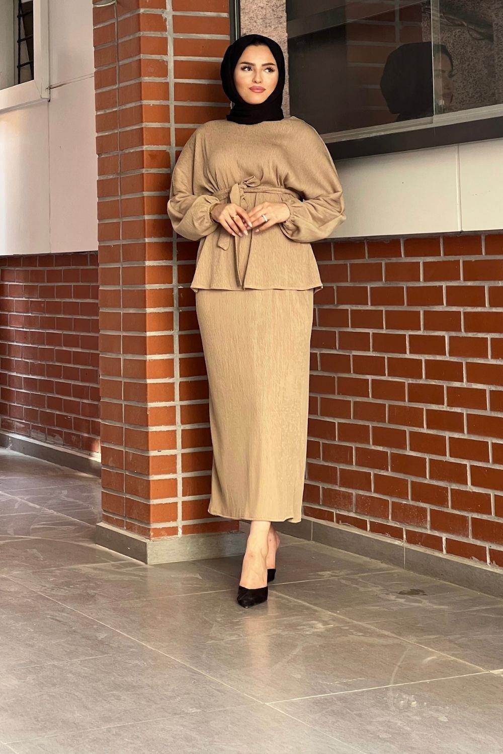 Fitilli Eteklı Takım Camel 8652 