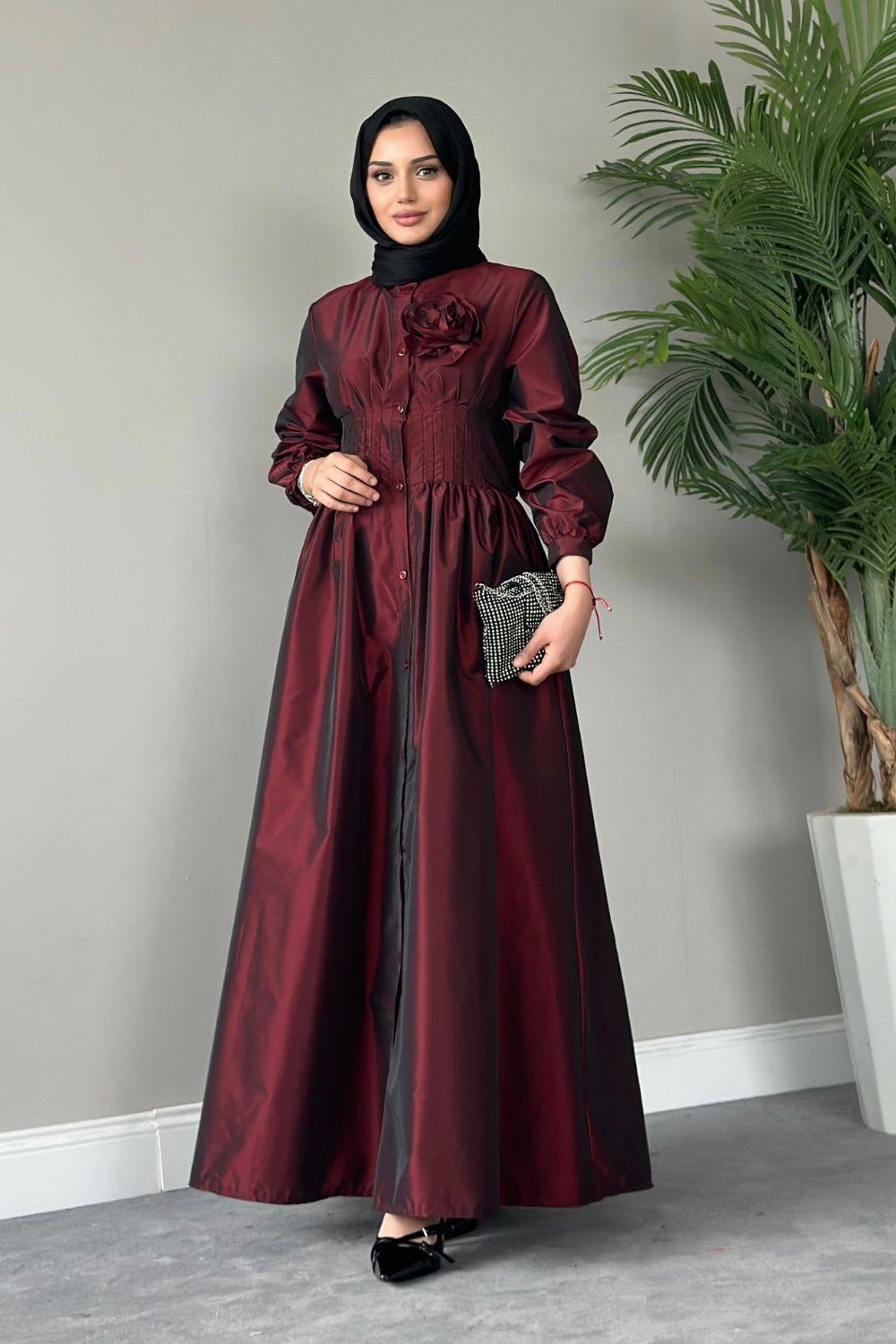 Helin Elbise Bordo 8658 