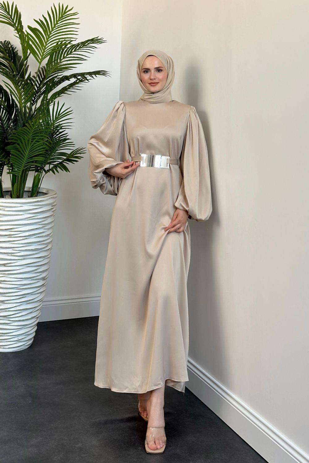 Ajda Abiye Bej 9556 